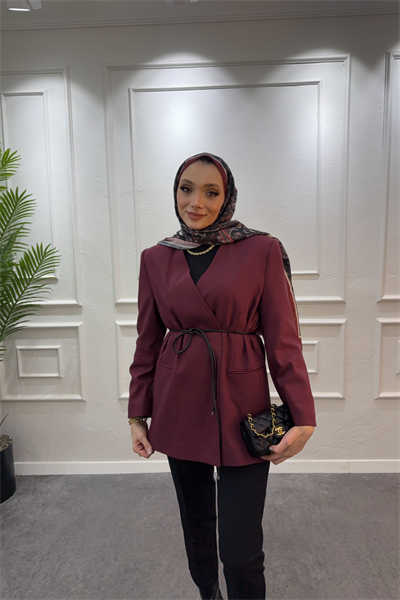 Kruvaze blazer bordo