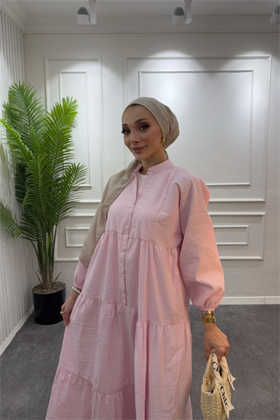 Efil elbise açık pembe