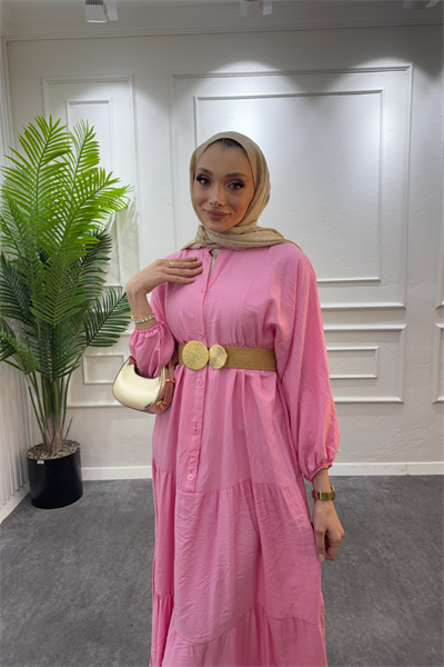 Pembe elbise
