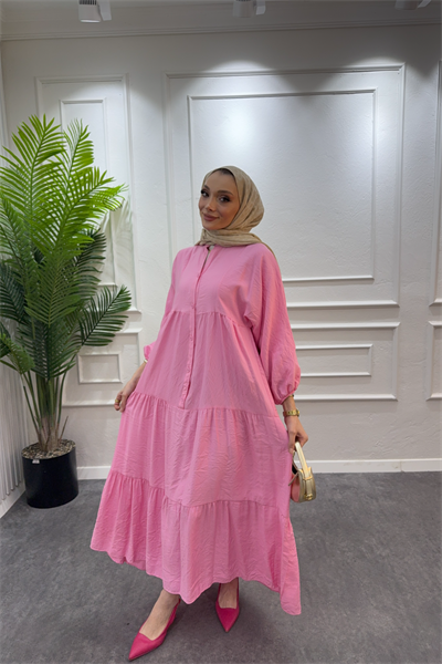 Pembe elbise - Resim 4
