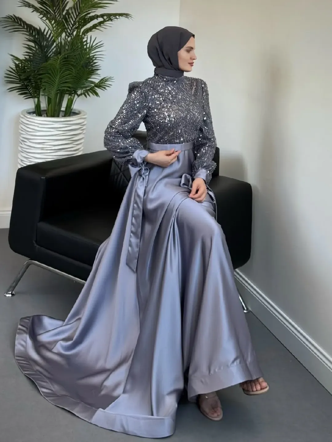 Elena Vip Premium -Gri - Resim 2